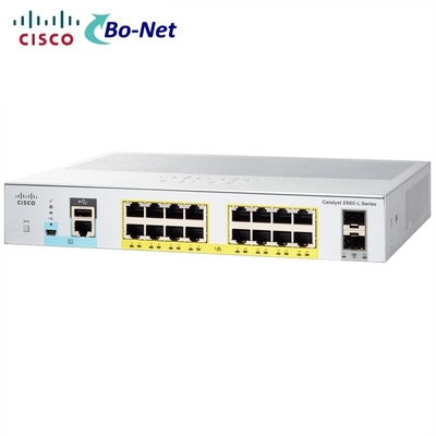 Cisco WS-C2960L-16PS-LL 2960L 16 port GigE with PoE, 2 x 1G SFP, LAN Lite Switch
